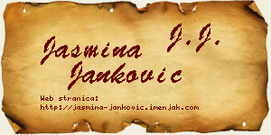 Jasmina Janković vizit kartica